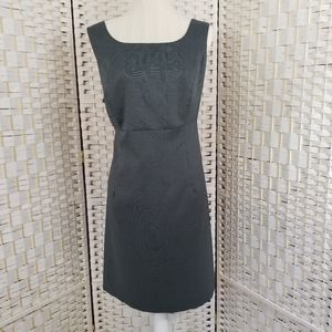 Dressbarn Sleeveless Gray Basketweave Dress 14